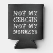 私のサーカスではなく私のサルおもしろいポーランドことわざ 缶クーラー (正面)