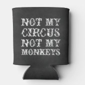 私のサーカスではなく私のサルおもしろいポーランドことわざ 缶クーラー (裏面)