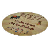 私のサーカスではなく私のサル カッティングボード (角)