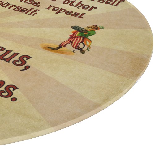 私のサーカスではなく私のサル カッティングボード (角)