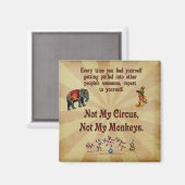 私のサーカスではなく私のサル マグネット (正面/裏面)