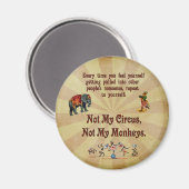 私のサーカスではなく私のサル マグネット (正面/裏面)