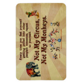 私のサーカスではなく私のサル マグネット (縦)