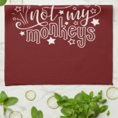 私のサーカスではなく私の猿の母の政治的おもしろいな キッチンタオル (折り畳み)