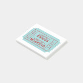 私のサーカスではなく、私のサル4"x3"ポストオットノート ポストイット (アングル)