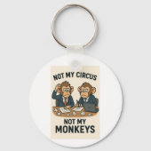 私のサーカスではなく、私のサル – 漫画のおもしろい僧侶 キーホルダー (裏面)