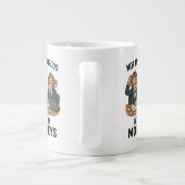 私のサーカスではなく、私のサル – 漫画のおもしろい僧侶 ジャンボコーヒーマグカップ (裏面)