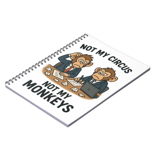 私のサーカスではなく、私のサル – 漫画のおもしろい僧侶 ノートブック (左側)