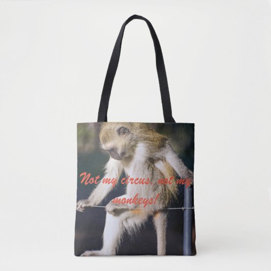 私のサーカスではなく、私のモンタートバッグ トートバッグ (正面)