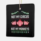 私のサーカスは私のサルではない セラミックオーナメント (左)