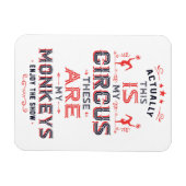 私のサーカスは私のモンキーマグネット マグネット (横)