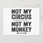 私のサーカスは私の猿ではない ポストカード (正面)