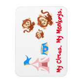 私のサーカス。私の猿。 マグネット (縦)