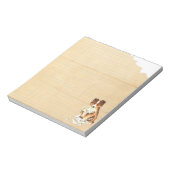 私のシェットランド・ シープドッグ食べ宿題 ノートパッド (回転)