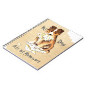 私のシェットランド・ シープドッグ食べ宿題 ノートブック (左側)