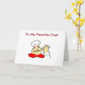 私のシェフに誕生日しお気に入りのて カード (黄色い花)