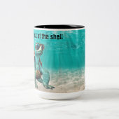 私のシェルから踏み出すTouretteのマグカップ ツートーンマグカップ (中央)