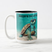 私のシェルから踏み出すTouretteのマグカップ ツートーンマグカップ (左)