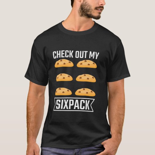 私のシックスパックを見て Tシャツ (正面)