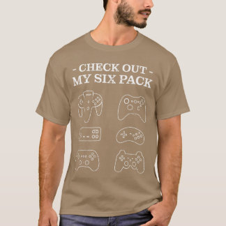 私のシックスパックゲーマー動画をチェック!面白いゲーマーグッズ Tシャツ