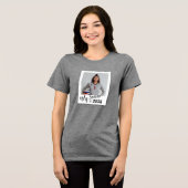 私のシニアカスタム写真バレーボールシャツ トライブレンドTシャツ (正面全面)