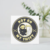 私のシフト上にないグリムリーパーハロウィーン引用文 (スタンド正面)