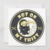 私のシフト上にないグリムリーパーハロウィーン引用文 (裏面)