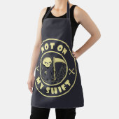 私のシフト上にないグリムリーパーハロウィーン引用文 エプロン (インサイチュ)