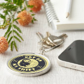 私のシフト上にないグリムリーパーハロウィーン引用文 キーホルダー (側面)