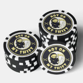 私のシフト上にないグリムリーパーハロウィーン引用文 ポーカーチップ (積み重ね)