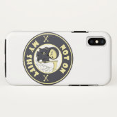 私のシフト上にないグリムリーパーハロウィーン引用文 Case-Mate iPhoneケース (裏面(横))