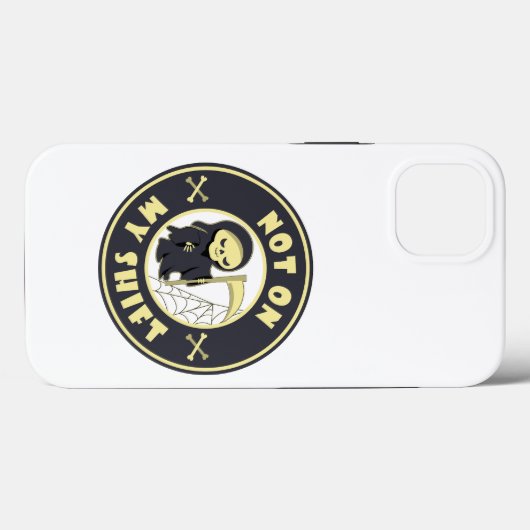 私のシフト上にないグリムリーパーハロウィーン引用文 Case-Mate iPhoneケース (裏面 (横))