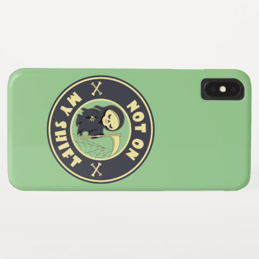 私のシフト上にないグリムリーパーハロウィーン引用文 Case-Mate iPhoneケース (裏面(横))