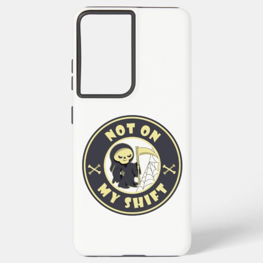 私のシフト上にないグリムリーパーハロウィーン引用文 SAMSUNG GALAXYケース (裏面)