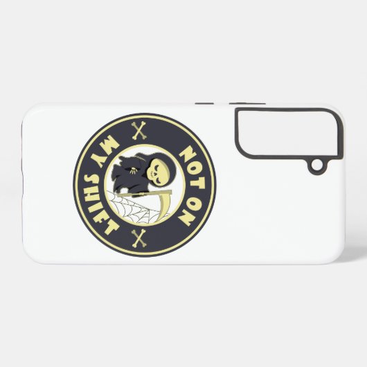 私のシフト上にないグリムリーパーハロウィーン引用文 SAMSUNG GALAXYケース (裏面横)