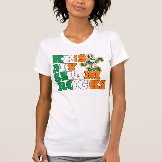 私のシャムロックに接吻して下さい Tシャツ (正面)
