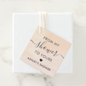 私のシャワーからあなたのものへ、ブライダルシャワータグ フェイバータグ (インサイチュ)