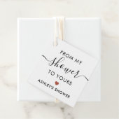 私のシャワーからあなたのシャワーへ、ウェディングシャワー テラコッタ フェイバータグ (インサイチュ)