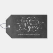 私のシャワーからあなたのシャワーへ - ブライダルシャワー ギフトタグ (裏面横)