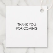 私のシャワーからあなたのシャワーへ、ラベンダーの花嫁のシャワー フェイバータグ (裏面)