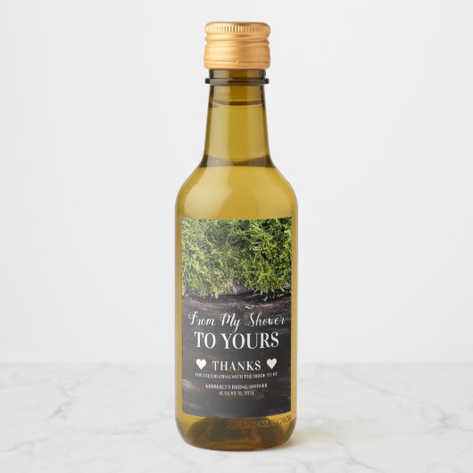 私のシャワーからあなたのシャワーへ 手作りシャワージェルラベル ワインラベル (正面)