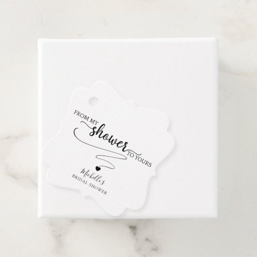 私のシャワーからあなたのシャワーへ 現代的なモノクローム フェイバータグ (インサイチュ)