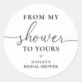 私のシャワーからあなたのシャワーへ 石鹸 ラウンドシール (正面)