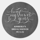 私のシャワーからあなたのシャワーまで – ありがとう ラウンドシール (正面)