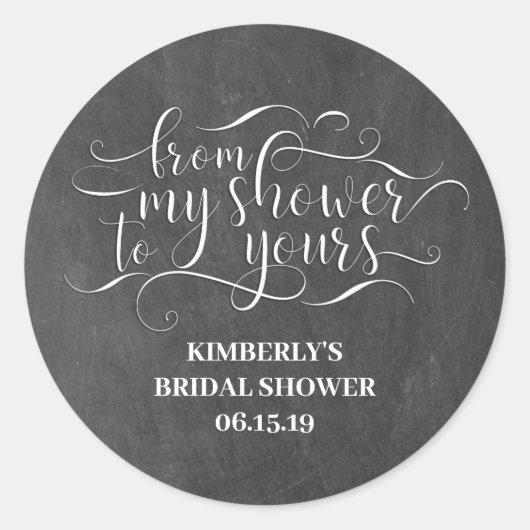 私のシャワーからあなたのシャワーまで – ありがとう ラウンドシール (正面)