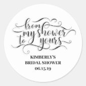 私のシャワーからあなたのシャワーまで – ありがとう ラウンドシール (正面)