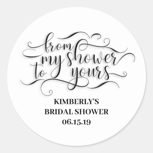 私のシャワーからあなたのシャワーまで – ありがとう ラウンドシール (正面)