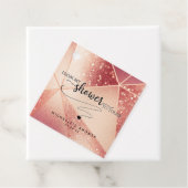 私のシャワーからあなたの幾何学的なバラ金ゴールド フェイバータグ (インサイチュ)