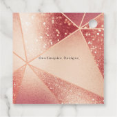 私のシャワーからあなたの幾何学的なバラ金ゴールド フェイバータグ (裏面)