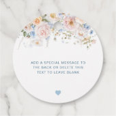 私のシャワーからあなたの石鹸までハーグローブブルーフローラ フェイバータグ (裏面)